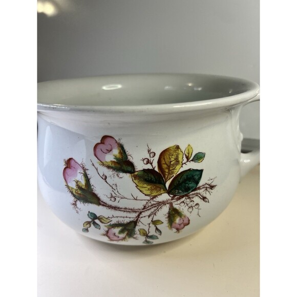 Antique George Jones & SonsIronstone Chamber Pot Victorian Floral Design 1880’s - Picture 2 of 8